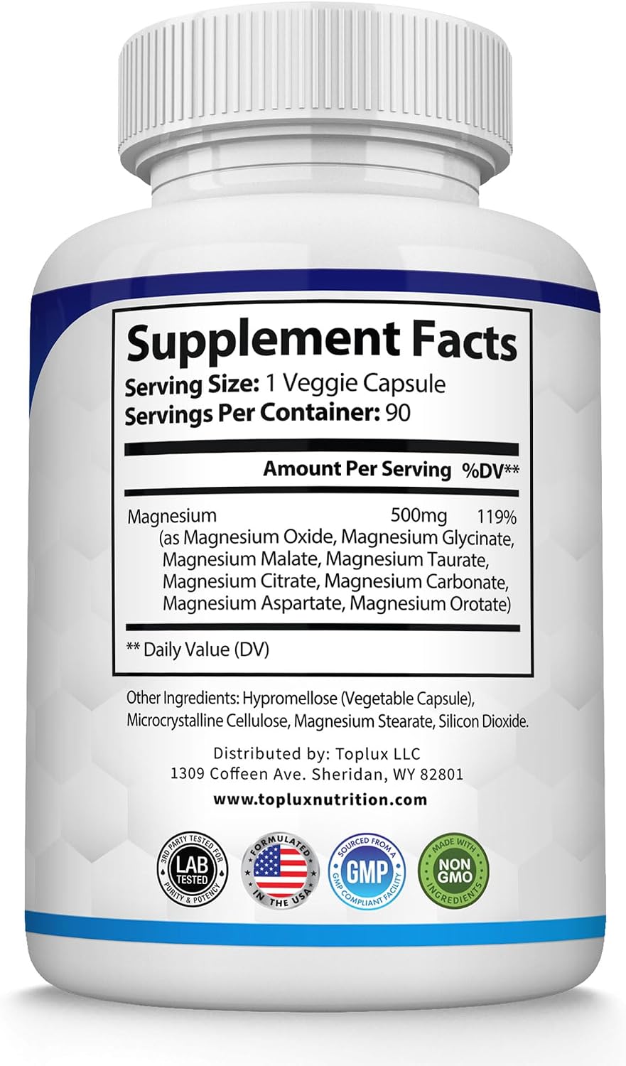 Toplux Magnesium Complex Supplement 8 Elemental