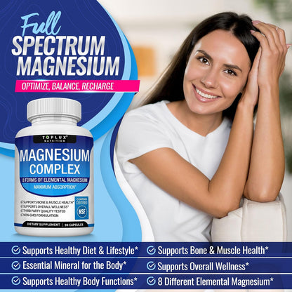 Toplux Magnesium Complex Supplement 8 Elemental