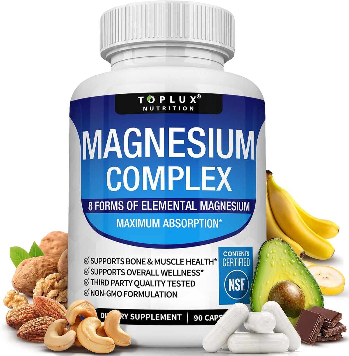 Toplux Magnesium Complex Supplement 8 Elemental